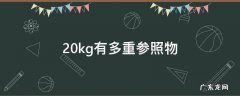 20斤有多重参照物 20kg有多重参照物