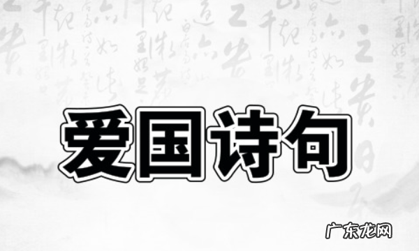 弘扬民族精神的诗歌名言,爱国的诗句与名言有哪些