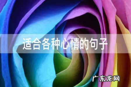 适合各种心情的句子,适合各种心情的句子简短短句