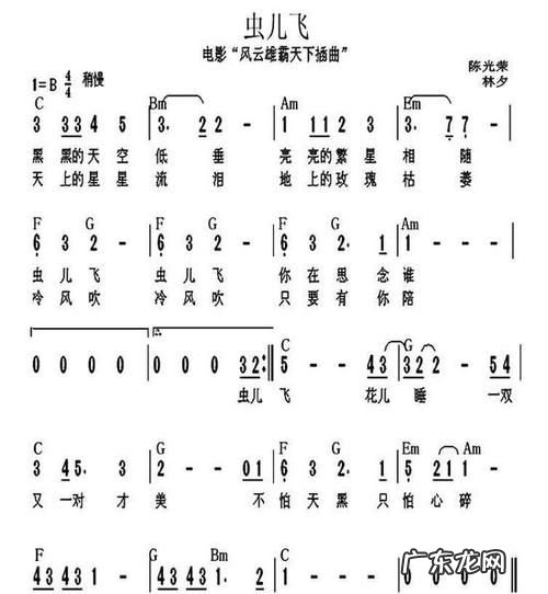 虫儿飞歌词 虫儿飞歌词是什么,虫儿飞歌词全部