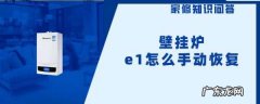 天然气断气后怎么恢复壁挂炉,天然气壁挂炉e2怎么手动恢复