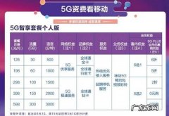 没有5g信号可以用5g套餐,移动5g和4g套餐有什么区别