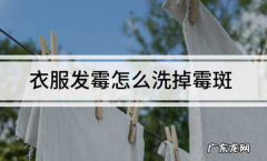 怎么样去除发霉斑点,怎么去除发霉的斑点衣服