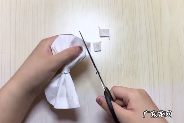 怎么样用餐巾纸折小白花,白花怎么用纸折