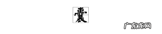 囊怎么写,囊字的笔画顺序怎么写