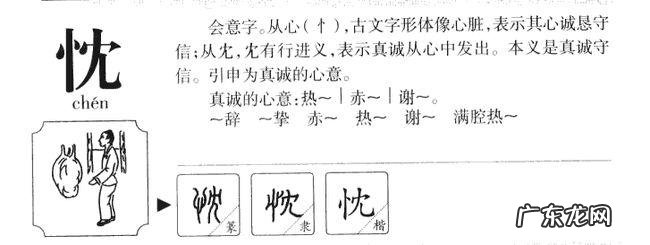 忱怎么读 拼音,忱的拼音是什么