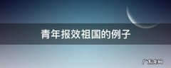 当代青年报效祖国的例子 青年报效祖国的例子