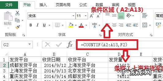 countif函数的使用方法,excel中countif函数怎么用法