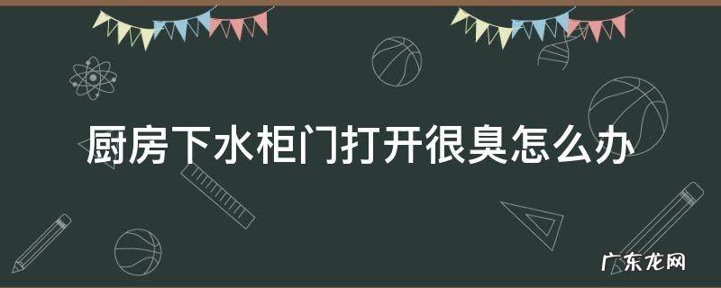 厨房下水柜门打开很臭怎么办 厨房下水管的柜子里很臭怎么办