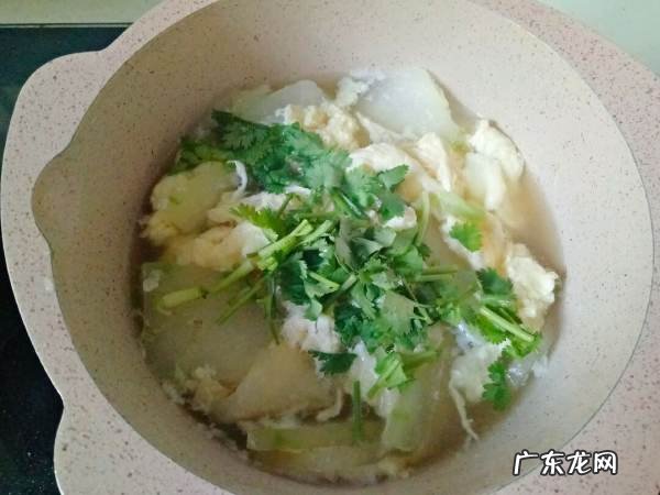 冬瓜蛋花汤做法图解,冬瓜能和鸡蛋一起做汤