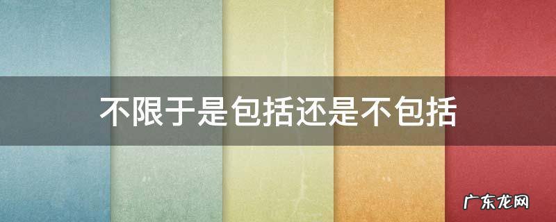 包括但是不限于 不限于是包括还是不包括