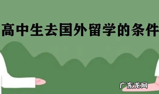 高中生怎么样出国留学,高中生出国留学的条件和要
