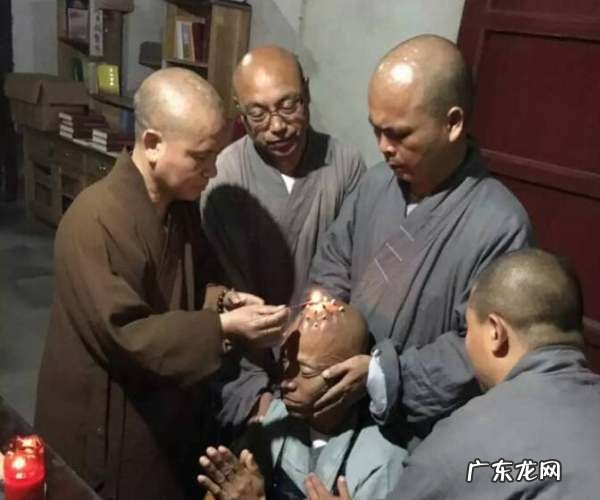 出家和尚头上几个点,和尚头上几个点