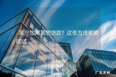 网黑还能贷款,网黑还能下款