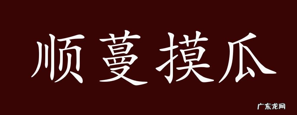 顺藤摸瓜是指什么动物,顺藤摸瓜找疑点是什么意思