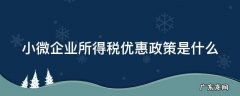 小微企业所得税优惠政策是什么 小微企业所得税优惠政策是什么时候实施