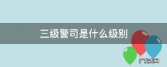 二级警司是什么级别 三级警司是什么级别