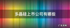 多晶硅上市公司有哪些_国内多晶硅上市公司排名 多晶硅上市公司有哪些