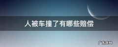 人被车撞了有哪些赔偿项目 人被车撞了有哪些赔偿