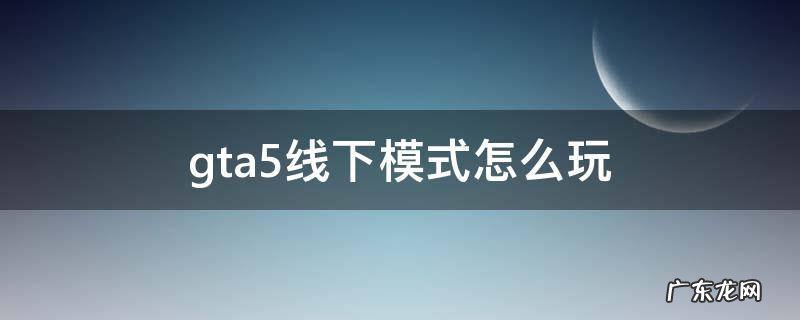 gta5线下模式怎么玩导演模式 gta5线下模式怎么玩