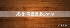 戒指9号圈是多少厘米 戒指9号圈是多少mm