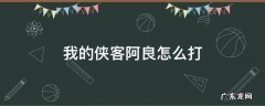 我的侠客阿良是剑来的阿良么 我的侠客阿良怎么打