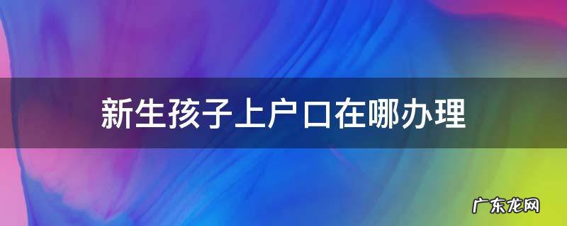 新生儿办理户口到哪里办 新生孩子上户口在哪办理