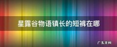 星露谷物语镇长的短裤在哪 星露谷物语镇长的短裤怎么拿