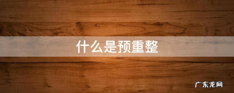 什么是预重整和破产重整区别 什么是预重整