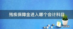 残疾保障金进入哪个会计科目 残疾人保障金做账入哪个科目
