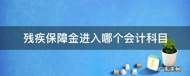 残疾保障金进入哪个会计科目 残疾人保障金做账入哪个科目