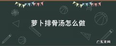 萝卜排骨汤怎么做 萝卜排骨汤怎么做好吃