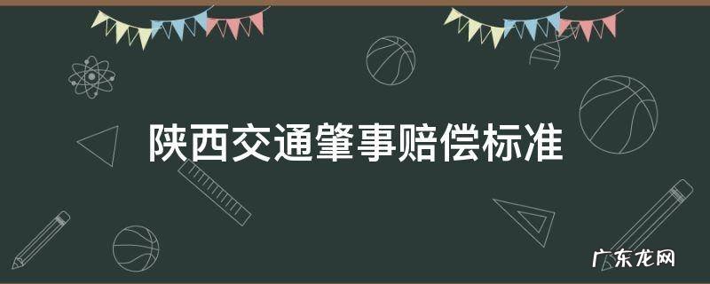 陕西交通肇事赔偿标准 陕西交通肇事赔偿标准2020