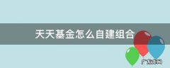天天基金如何自己建组合 天天基金怎么自建组合