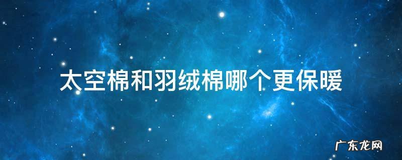 太空棉和羽绒棉哪个更保暖 太空棉好还是羽绒棉好