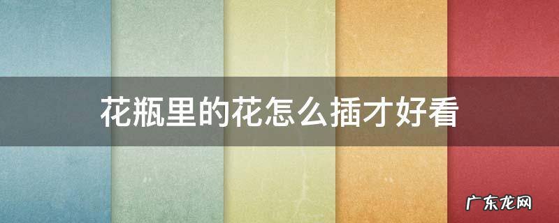花瓶里的花怎么插才好看 如何插花瓶