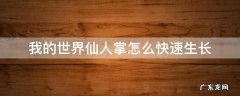 我的世界仙人掌怎么快速生长1.16 我的世界仙人掌怎么快速生长