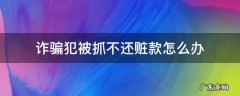 诈骗罪已经还清赃款怎么判 诈骗犯被抓不还赃款怎么办