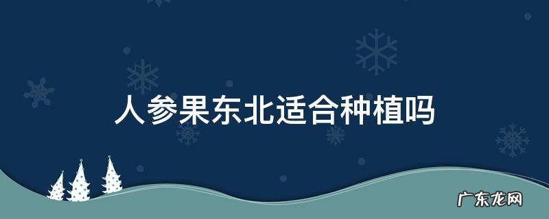 人参果北方种植技术 人参果东北适合种植吗