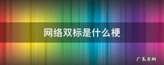 网络双标是什么梗 双标网络语什么意思
