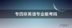 专四非英语专业的可以考不 专四非英语专业能考吗