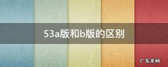 53a版和b版的区别 高考53a版和b版的区别