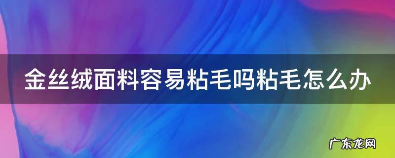 盈科电器(深圳有限公司 金丝绒面料容易粘毛吗粘毛怎么办