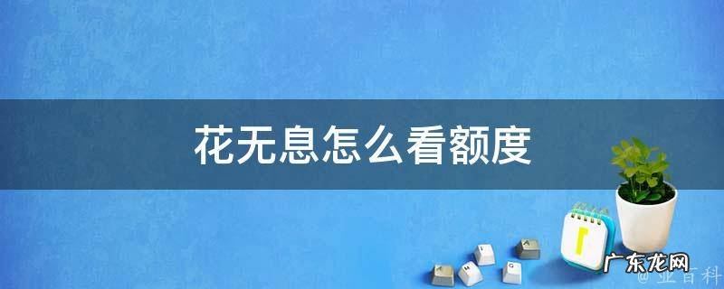 花无息怎么看额度 支付宝花无息怎么看额度