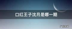口红王子沈月是哪一期 口红王子第几期有沈月