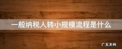 一般纳税人转小规模流程是什么 一般纳税人转小规模纳税人的流程2020