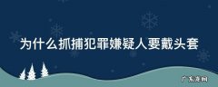 为什么抓捕犯罪嫌疑人要戴头套呢 为什么抓捕犯罪嫌疑人要戴头套