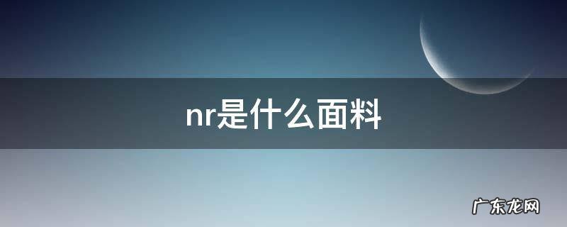 nr是什么材质 nr是什么面料