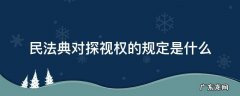 法院关于探视权的规定 民法典对探视权的规定是什么
