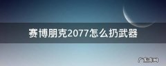 赛博朋克2077怎么放下武器 赛博朋克2077怎么扔武器